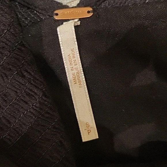 ❤️ FREE PEOPLE MOHAVE EMBROIDERED MINI DRESS - BLACK, SMALL - Picture 16 of 16